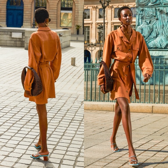 ANINE BING Kaiden Belted Utility Dress - Picture 2 of 14